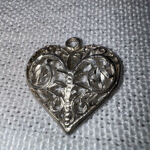 Elegant Silver Heart Pendant
